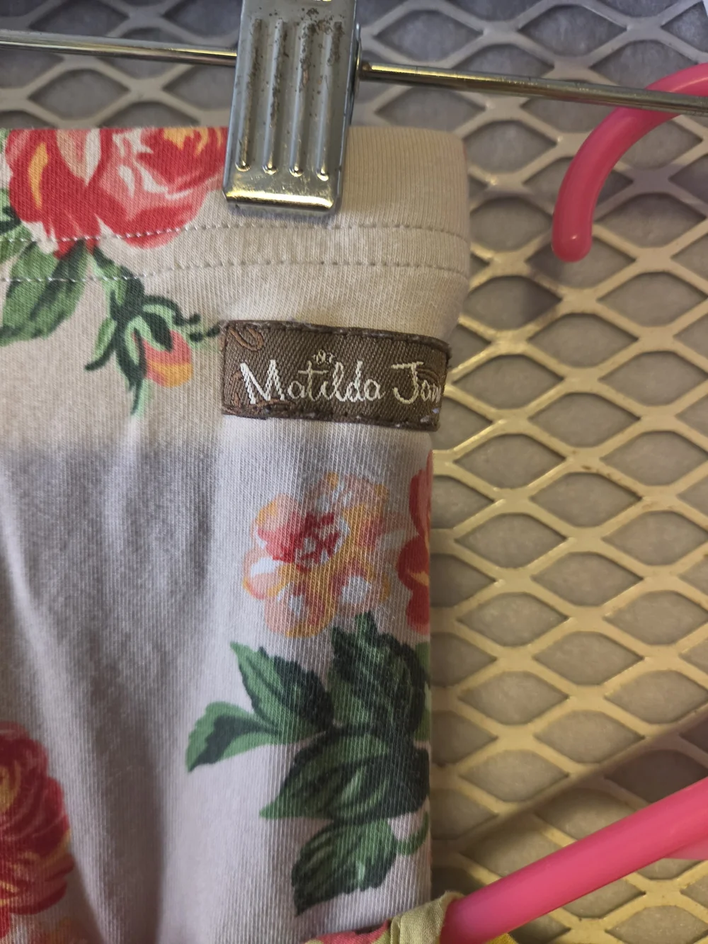 Matilda Jane Girls Floral Lime Green and Cream Matching Set